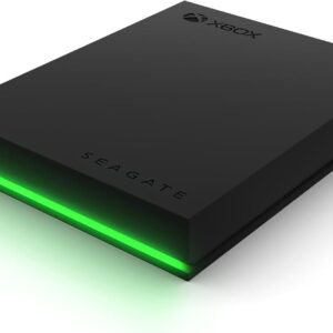 Seagate Game Drive for Xbox 4TB External Hard Drive Portable HDD - USB 3.2 Gen 1, Black with built-in green LED bar , Xbox Certified, 3 year Rescue Services (STKX4000402)