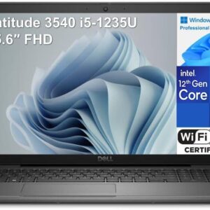 Dell Latitude 3540 15.6" FHD Business Laptop Computer, Intel 10-Core i5-1235U (Beat i7-1195G7), 64GB DDR4 RAM, 1TB PCIe SSD, WiFi 6E, Bluetooth, Black, Windows 11 Pro