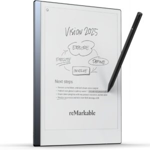 reMarkable Bundle 2 Notetaking Tablet | Marker Plus |12 months Connect | 9 spare marker tips | USB-A to C cable | RM113