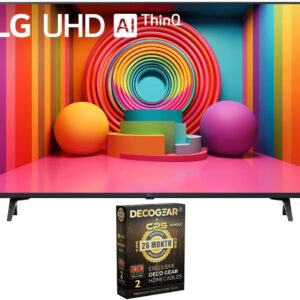 LG 43UT7590PUA 43-Inch UT75 Series LED Smart TV 4K (2024 Model) Bundle with 2 YR CPS Enhanced Protection Pack
