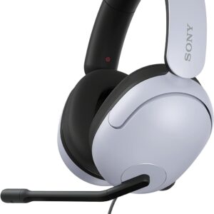 Sony INZONE H3, Gaming Headphones With Mic Wired Connection For Uninterrupted Gaming, Ergonomically Designed Controls, Soft Headband And Smooth Nylon Ear Pads, PS5 Headphones, MDR-G300 (White)