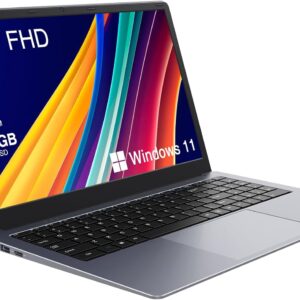 Laptop Computer, 6GB RAM, 128GB SSD Storage, J4005 Dual-Core Processor Up to 2.7GHz, 15.6-inch Full HD 1920x1080 Display Laptops Computers, 2.4G WiFi, BT4.0