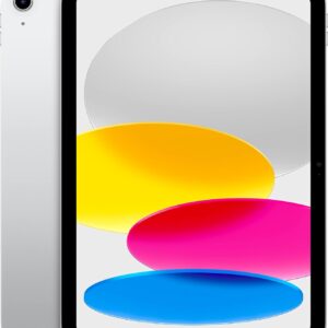 Apple iPad (10th Generation): with A14 Bionic chip, 10.9-inch Liquid Retina Display, 256GB, Wi-Fi 6, 12MP front/12MP Back Camera, Touch ID, All-Day Battery Life – Silver