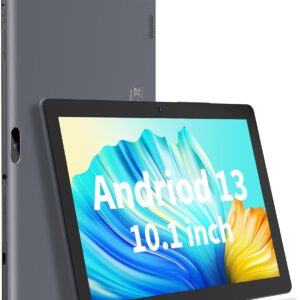 PRITOM Touch10 10 inch Tablet - Android 13 Tablet with 64GB ROM, 512GB Expandable, Quad-Core, HD IPS Screen, 2.0 MP + 8.0 MP Dual Camera, WiFi, Bluetooth, Stable Tablet with 6000mAh Battery