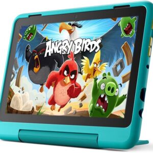 Amazon Fire HD 8 Kids Pro tablet- 2022, ages 6-12 | 8" HD screen, slim case for older kids, ad-free content, parental controls, 13-hr battery, 32 GB, Hello Teal