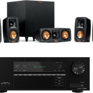 Klipsch Reference Theater Pack 5.1-Channel Speaker System + Onkyo TX-SR3100 80W 5.2-Channel AV Receiver