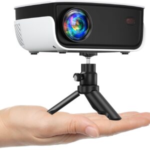 Outdoor Projector, Mini Projector for Home Theater, 1080P and 240" Supported Movie Projector 7500 L Portable Home Video Projector Compatible with Smartphone/TV Stick/PS4/PC/Laptop