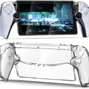 Protective Crystal Case for PlayStation Portal Skin Accessories, Clear PC Hard Case with Full Protection Cover for Ps Portal Remote Player