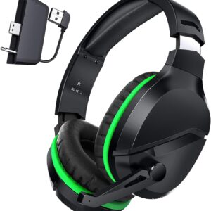 X3 Wireless Gaming Headset for Xbox Series X|S, Xbox One, PS5, PC, Mac, Nintendo Switch, Bluetooth Over Ear Gaming Headphones with Noise Canceling Microphone, 60H Battery, Low Latency