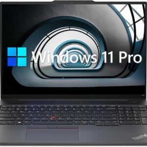 Lenovo ThinkPad E16 Business Laptop, 16" WUXGA Display, AMD Ryzen 5 7530U (Beat i7-1165G7), 40GB RAM, 1TB PCIe SSD, Webcam, HDMI, RJ-45, Fingerprint Reader, Wi-Fi 6, Windows 11 Pro, Black