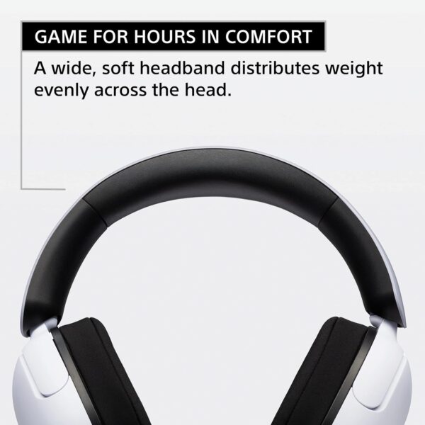 Sony INZONE H3, Gaming Headphones With Mic Wired Connection For Uninterrupted Gaming, Ergonomically Designed Controls, Soft Headband And Smooth Nylon Ear Pads, PS5 Headphones, MDR-G300 (White) - Image 4