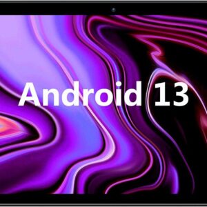 PRITOM M10 10 inch Tablet - Android 13 Tablets with 4GB(+2GB Expand) RAM, 64GB ROM, 512GB Expand, Quad-Core, HD IPS Screen, Dual Camera, Wi-Fi, Bluetooth, Cyan