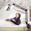 Tablet Stand for Bed,360 Degree Rotating Bed Tablet Mount Holder Stand with Aluminum Arm for iPad,iPhoneXS,N-Switch, Amazon Kindle Fire,or Other 4.7~12.9 inch-Screen Devices - Image 3