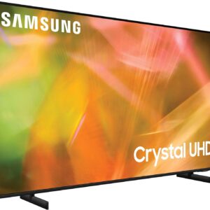 SAMSUNG 50-Inch Class Crystal 4K UHD AU8000 Series HDR, 3 HDMI Ports, Motion Xcelerator, Tap View, PC on TV, Q Symphony, Smart TV with Alexa Built-In (UN50AU8000FXZA, 2021 Model)