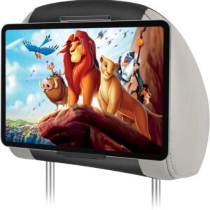 Headrest Tablet Holder, iPad Holder for Car Back Seat, Car Holder Mount for Tablet, iPhone, Fire HD and All 4.7"-12.9" Devices, Toddler Travel Essential, 360° Rotatable iPad Headrest Mount