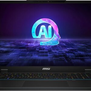MSI Stealth 18 AI Studio 18” 240Hz QHD+ Gaming Laptop: Intel Ultra 9-185H, NVIDIA Geforce RTX 4080, 32GB DDR5, 1TB NVMe SSD, Cooler Boost 5, Win 11: Black A1VHG-019US