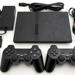 Sony PS2 SLIM Game System Gaming Console with 2 WIRELESS CONTROLLERS PLAYSTATION-2 (Renewed)