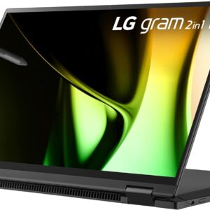 LG gram 14-inch 2in1 Lightweight Laptop, Intel Evo Edition - AI-enabled Intel Core Ultra 7 Processor, Windows 11 Home, 16GB RAM, 1TB SSD, Touch IPS Display, Black