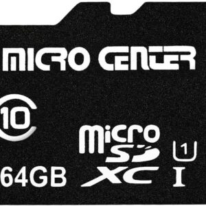 INLAND Micro Center 64GB Class 10 MicroSDXC Flash Memory Card with Adapter for Mobile Device Storage Phone, Tablet, Drone & Full HD Video Recording - 80MB/s UHS-I, C10, U1 (1 Pack)