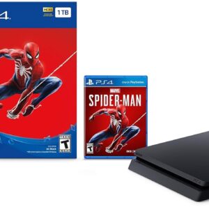 Newest Sony Playstation 4 Slim 1TB SSD Console - Marvel's Spider-Man PS4 Bundle with DualShock-4 Wireless Controller