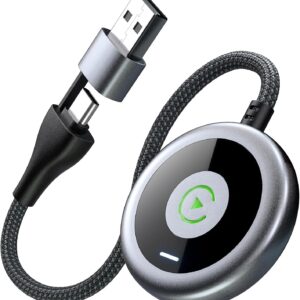 Wireless Carplay Adapter for Apple & Android 2-in-1 Wireless Adapter Stable Plug & Play Blutooth 5.3 Dongle Auto Convert Wired to Wireless Fast Easy Use for iPhone iOS 10+, Android 11+