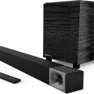 Klipsch Cinema 400 Sound Bar + 8Inch Wireless Subwoofer with HDMIARC,Black