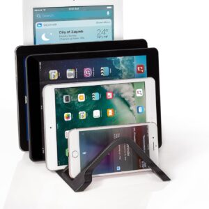 Prosumer's Choice Universal 5 Tablet and Smartphone Charging Organizer Rack/Desktop Stand Holder | iPad Storage Rack