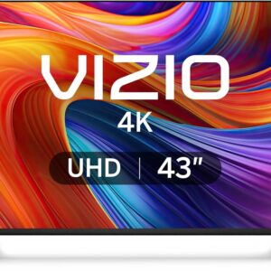 VIZIO 43-inch 4K UHD LED Smart TV w/Dolby Vision HDR, DTS Virtual: X, Alexa Compatibility, Chromecast Built-in, Bluetooth Headphone Capable (V4K43M-08) (Renewed)