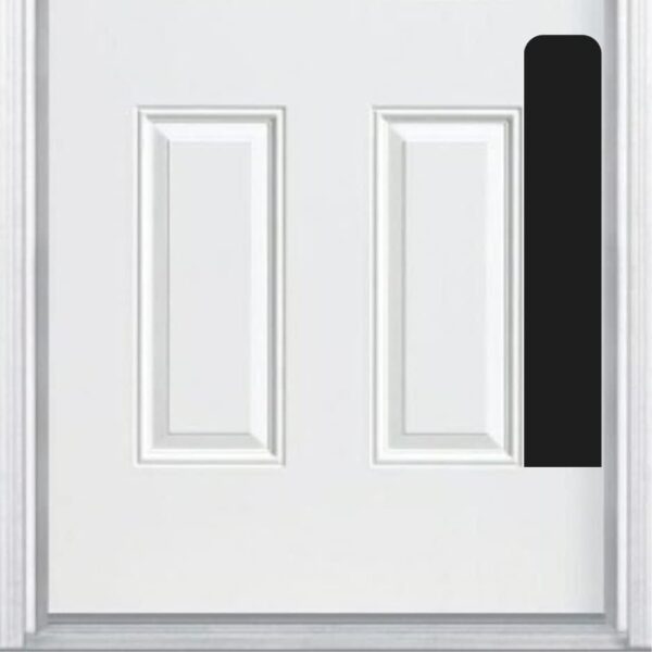 Deck the Door Decor Dog Scratch Door Protection Plate (4x22) & Kick Plate (6x30) - Satin Black Adhesive Mount - Image 2