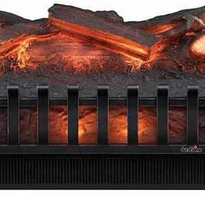 Duraflame 20" Electric Fireplace Log Set Insert and Fire Crackler Combo with Infrared Quartz Set Heater and Realistic Ember Bed and Logs - DFI021ARU-CSFC