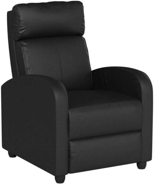 Recliner for Living Room Massage Reading Chair Winback Single Sofa Home Theater Seating Modern Reclining Easy Lounge with PU Leather Padded Seat Backrest - Image 5