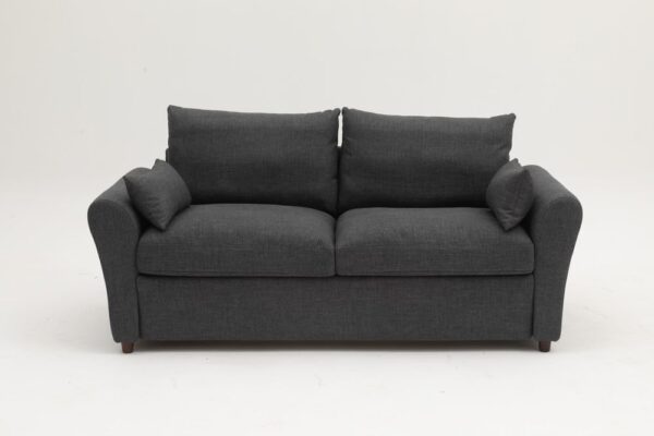 Panana Modern 2 and 3 Seats Loveseat Sofa Couch with Storage, Small Love Seat Couches for Living Room, Bedroom, Apartment, Office (Light Gray Linen Fabric, 2 and 3 Seater Set) - Image 3