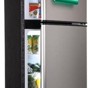 Mini Fridge, 4.0 Cu.Ft Apartment Size Refrigerator, Samll Refrigerator, dorm fridges with freezer for Apartment, Office, Kitchen, Dorm, Compact Refrigerator with 7 Temperature Modes