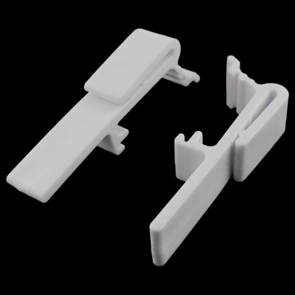 8PCS Vertical Blind Dust Cover Valance Clip Holder Bracket, Vertical Curtain Clip Bracket, Vertical Blind Rail Mounting Clamp Fits 1 1/2 Inch and 1 9/16 Inch Rail Across The Top - Image 4