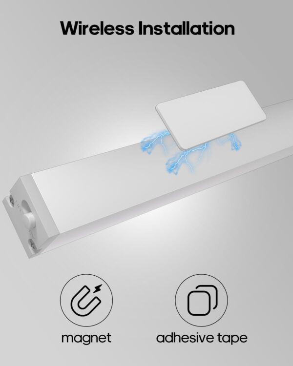 6 Pack Led Under Cabinet Lights Wireless with Charging Station, 7’’ Rechargeable Motion Sensor Light Indoor, Dimmable Closet Lights for Cabinets, Bookshelf, Stair, Hallway - Image 7
