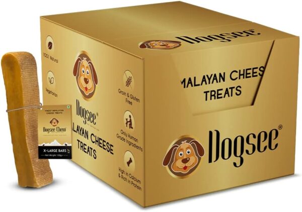 Dogsee Himalayan Dog Chews X-Large 10 Count | 100% Natural Yak Chews | Smoke Dried | Long Lasting Healthy Treats for Aggressive Chewers | Helps Fight Plaque & Tartar | SRP Box - Image 4