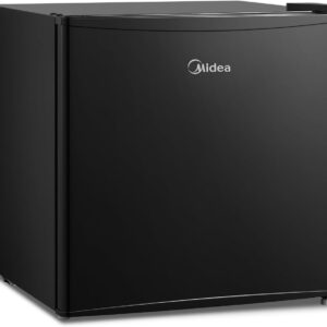 Midea MERM17S1ABB Cu.ft Mini Fridge Compact Refrigerator, 1.7 Cubic Feet, Black