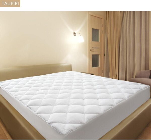 Taupiri Queen Quilted Mattress Pad Cover with Deep Pocket (8"-21"), Cooling Soft Pillowtop Bed Mattress Cover, White - Image 6