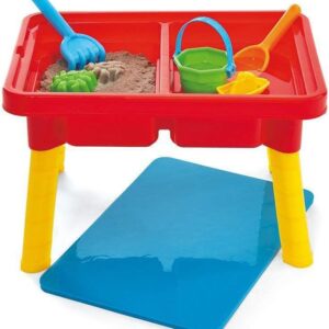 Toddler Sensory Kids Table with Lid | Sensory Bin | Kidoozie | Mega Block Compatible Lid | Indoor Outdoor Use , Red, G02521 17 x 12.5 x 11 inches
