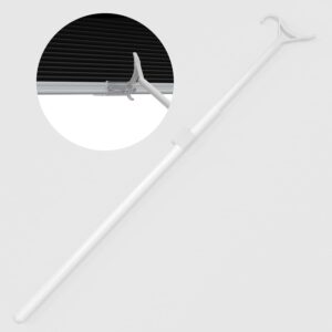MYshade Draw Rod for Cordless Window Shades and Blinds,Roller Shades, Zebra Shades, Cellular Shades, Aluminum Rod, Easy to Pull The Shade Up and Down, 1Pack, White.