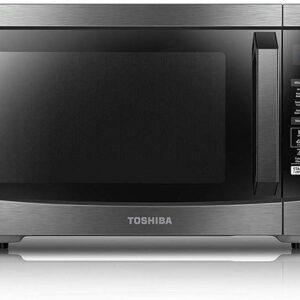 Toshiba EC042A5C-BS Microwave Oven with Convection Function, Smart Sensor, Easy-to-clean Stainless Steel Interior and ECO Mode, 1.5 cu. ft. , 1000W, Black Stainless Steel