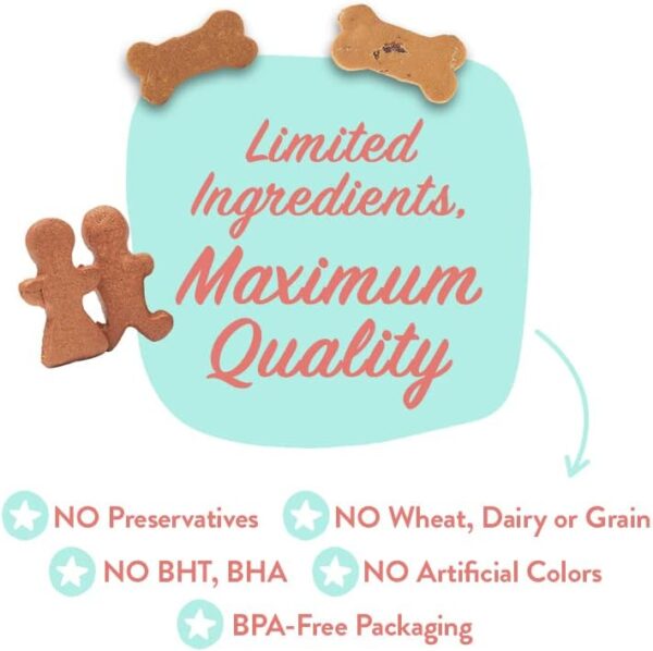 Portland Pet Food Company Healthy Dog Treats Variety 3-Pack - Grain-Free, Human-Grade, Gingerbread, Pumpkin and Bacon Dog Treats Multipack - Natural Dog Training Treats & Biscuits Made in the USA Only - Image 6
