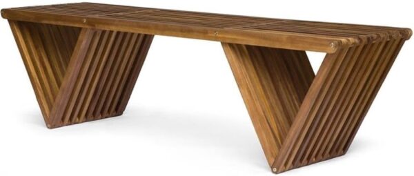 Christopher Knight Home Esme Outdoor Acacia Wood Bench, Teak Finish