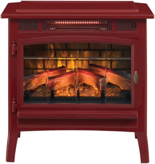 duraflame Freestanding Electric Fireplace Stove Heater with 3D Flame Effect for 1,000 Sq. Ft. Cinnamon - Image 6