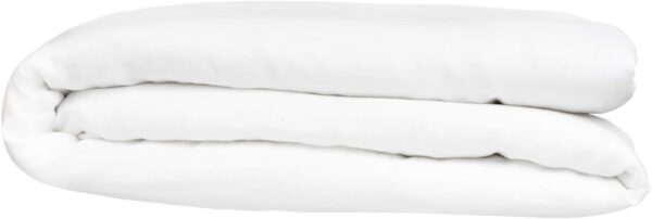 European Made Pure Linen Duvet Cover. 100% Fine Organic and Natural Flax (Full, Pure White)
