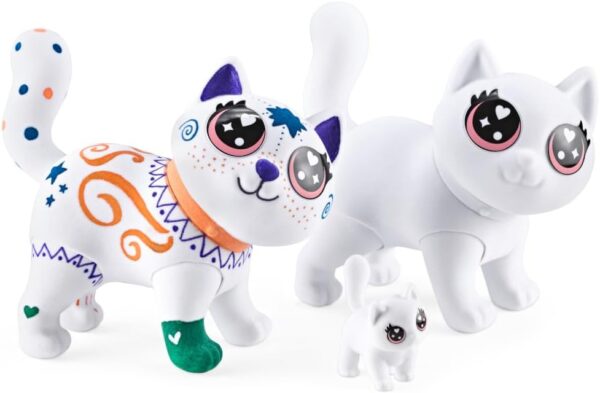 Crayola Scribble Scrubbie Jumbo, Large Posable Animal Toy, 6 Inches, Toy Cat for Girls & Boys, Animal Grooming Toy, Gift - Image 7