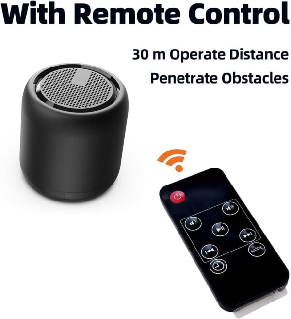 Fireplace Crackler Sound Box for Electric Fireplace with Remote Control, 2 in 1 Realistic Rechargeable Fire Crackling Sound Machine for Gas Fireplace, Fire Crackler Sound System, Fire Noise (Black) - Image 3