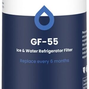 GLACIER FRESH Replacement for Bosch 11025825 Ultra Clarity Pro Refrigerator Water Filter BORPLFTR50, Compatible with 12033030, 12028325, 11032531, BORPLFTR50, WFC100MF, B36CT80SNS, B36CL80ENS (1 Pack)