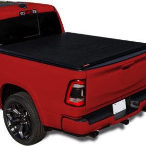 LEER ROLLITUP | Fits 2019-2023 Ram 1500 - New Body Style - with 5.7' Bed | Soft Roll Up Truck Bed Tonneau Cover | 4R298 | Low-Profile, Sturdy, Easy 15-Minute Install (Black)