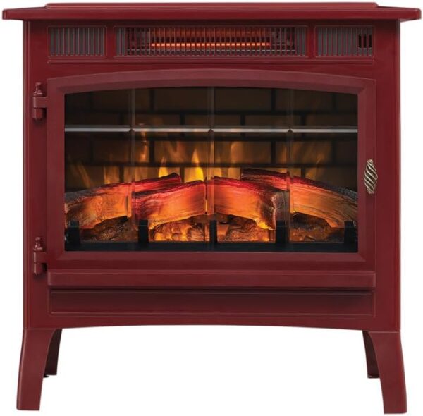 duraflame Freestanding Electric Fireplace Stove Heater with 3D Flame Effect for 1,000 Sq. Ft. Cinnamon - Image 5